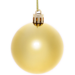 Новогодние шары 6 см (набор 24 шт) «Глянец», золото