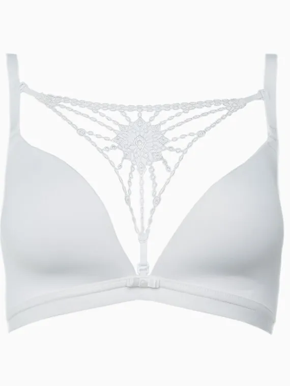 Комплект женский (топ/трусы), цвет белый, размер 75В