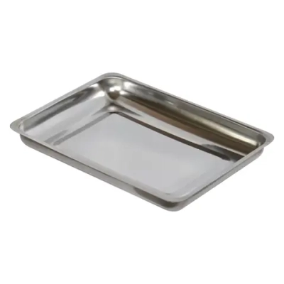 Лоток прямоугольный 3 л 400х300х45 мм нержавеющий без крышки МЕ-ЛМПр-400н