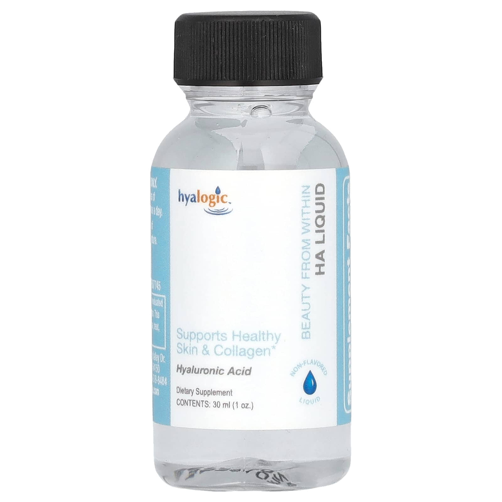 Hyalogic, Beauty From Within, гиалуроновая кислота, жидкий продукт, без добавок, 30 мл (1 унция)