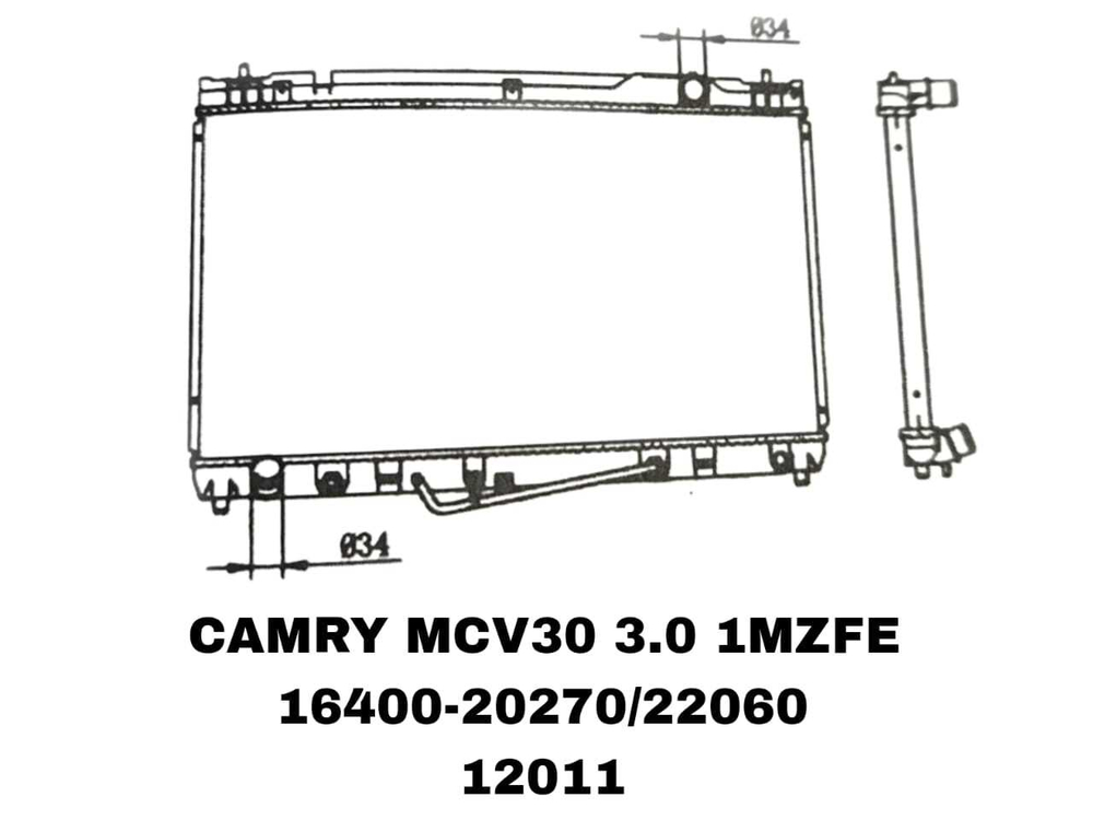 РАДИАТОРЫ CAMRY MCV30 3.0/SOLARA MCV30