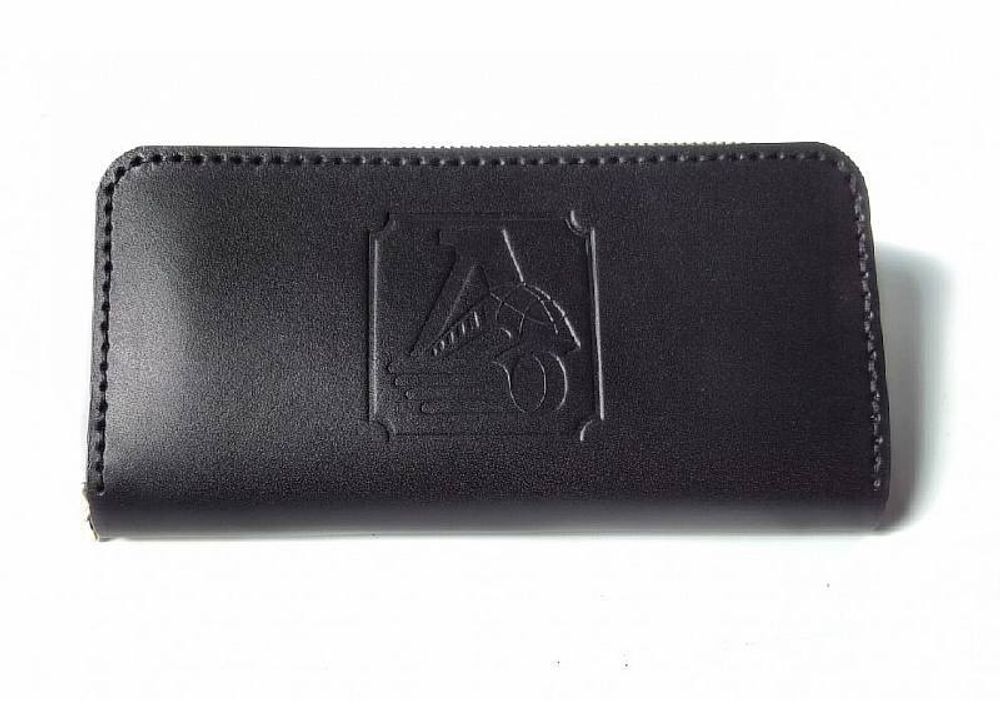 Портмоне кожаное с логотипом ХК Локомотив