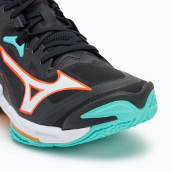 Кроссовки волейбольные Mizuno Wave Lightning Z8 black/tangelo/ice green