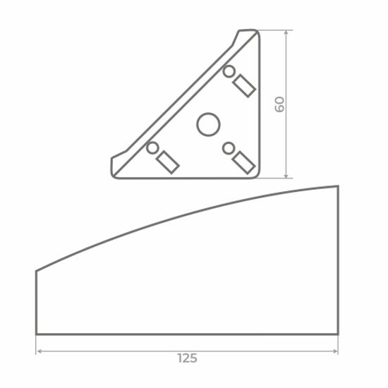 Опора нерегулируемая № 23 черный
