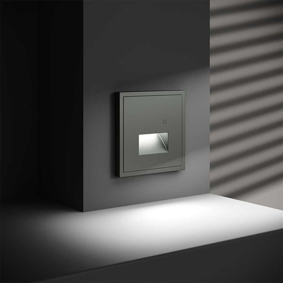 Подсветка светодиодная встраиваемая Voltum S70 с датчиком, (титан) VLS070706