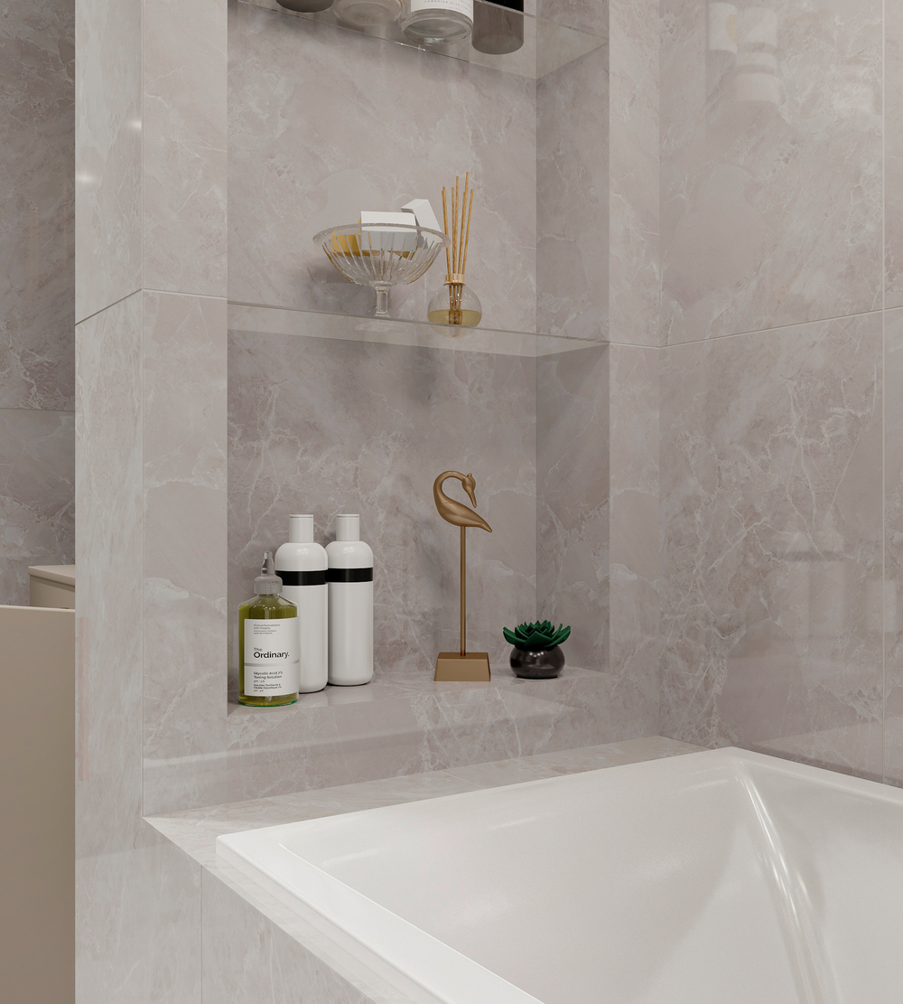 Керамогранит, Arcadia Ceramica, MODENA BIANCO, 1200x600 мм, полированная