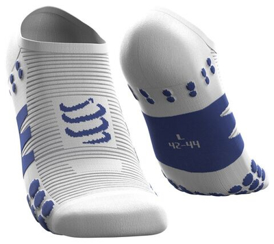 Носки теннисные Compressport No Show Socks 1P - white/blue