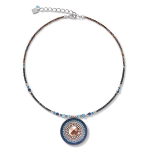 Колье Coeur de Lion Montana 5035/10-0735 цвет голубой, бежевый