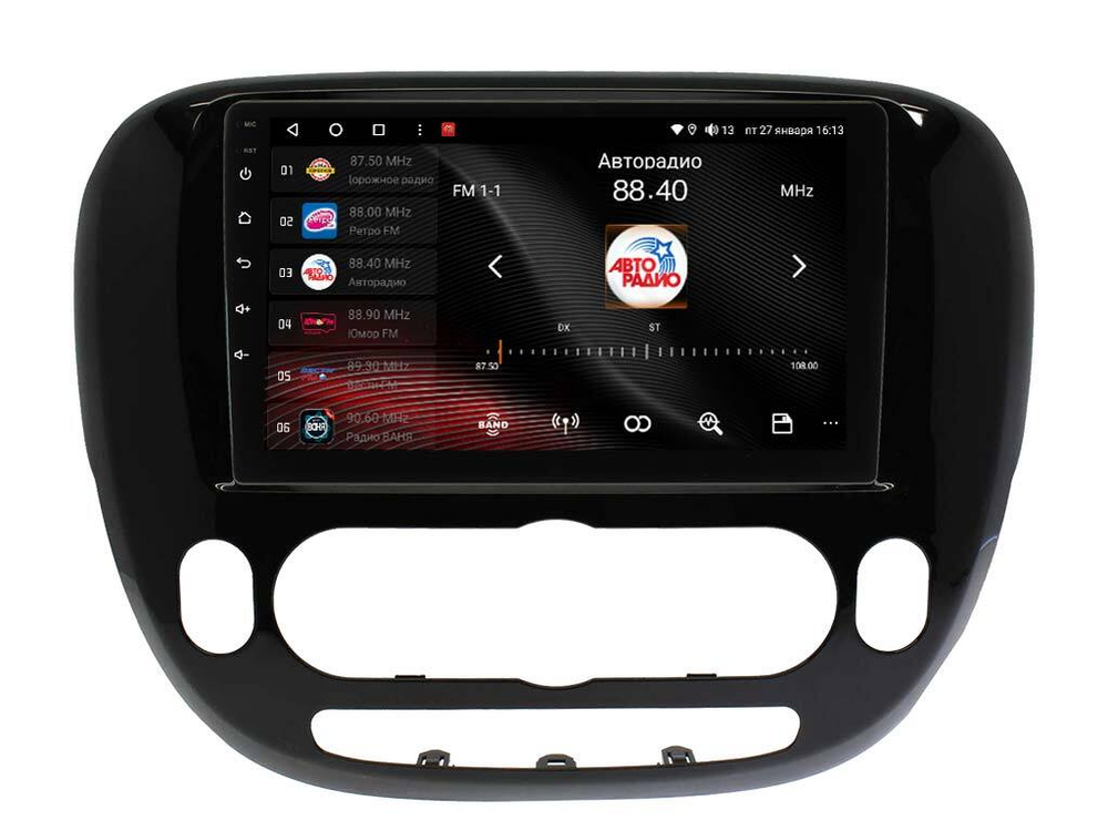 Магнитола для KIA Soul 2014-2019 (кондиционер, рамка матовая) - Vaycar VA27-526M на Android 13, 8-ядер, 4G SIM-слот