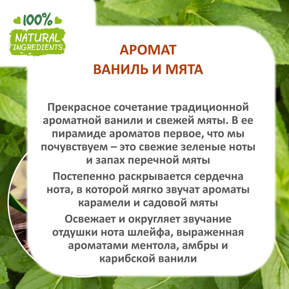 Ваниль и мята , отдушка для свечей и мыла