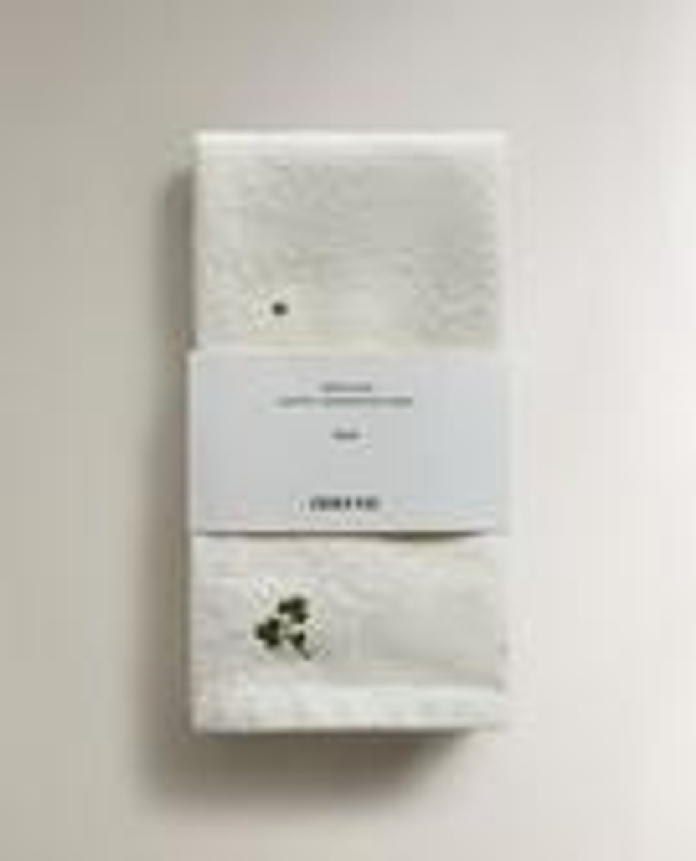 ZARA HOME САЛФЕТКИ С ВЫШИВКОЙ (2 ШТ.), ЭКРЮ