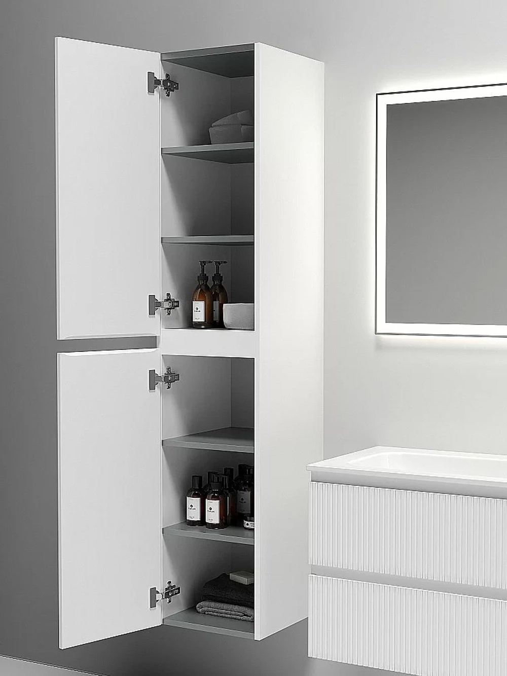 Шкаф-пенал подвесной Sancos Snob T PSNT35W Bianco