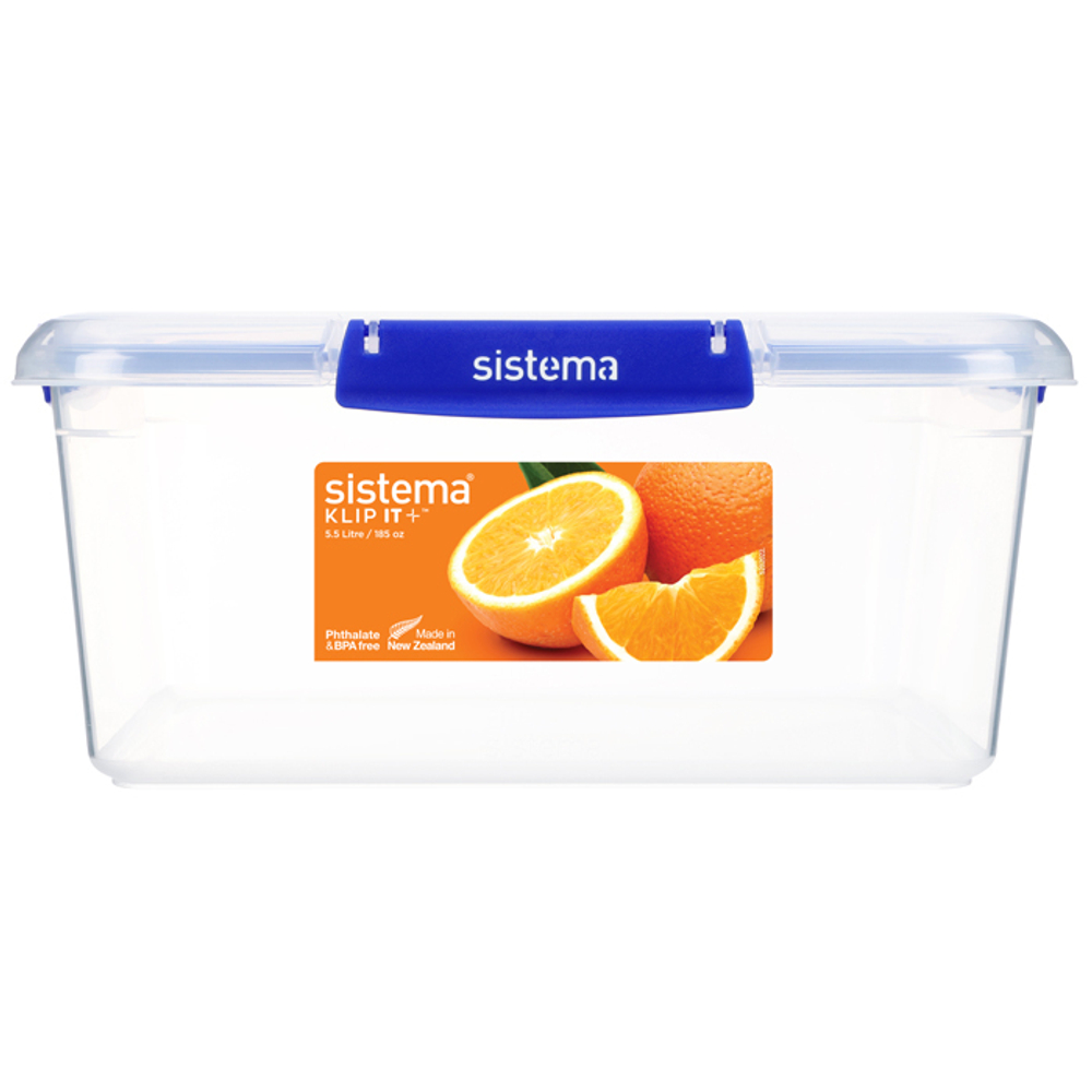 Контейнер 5.5л Sistema Klip It+ синий