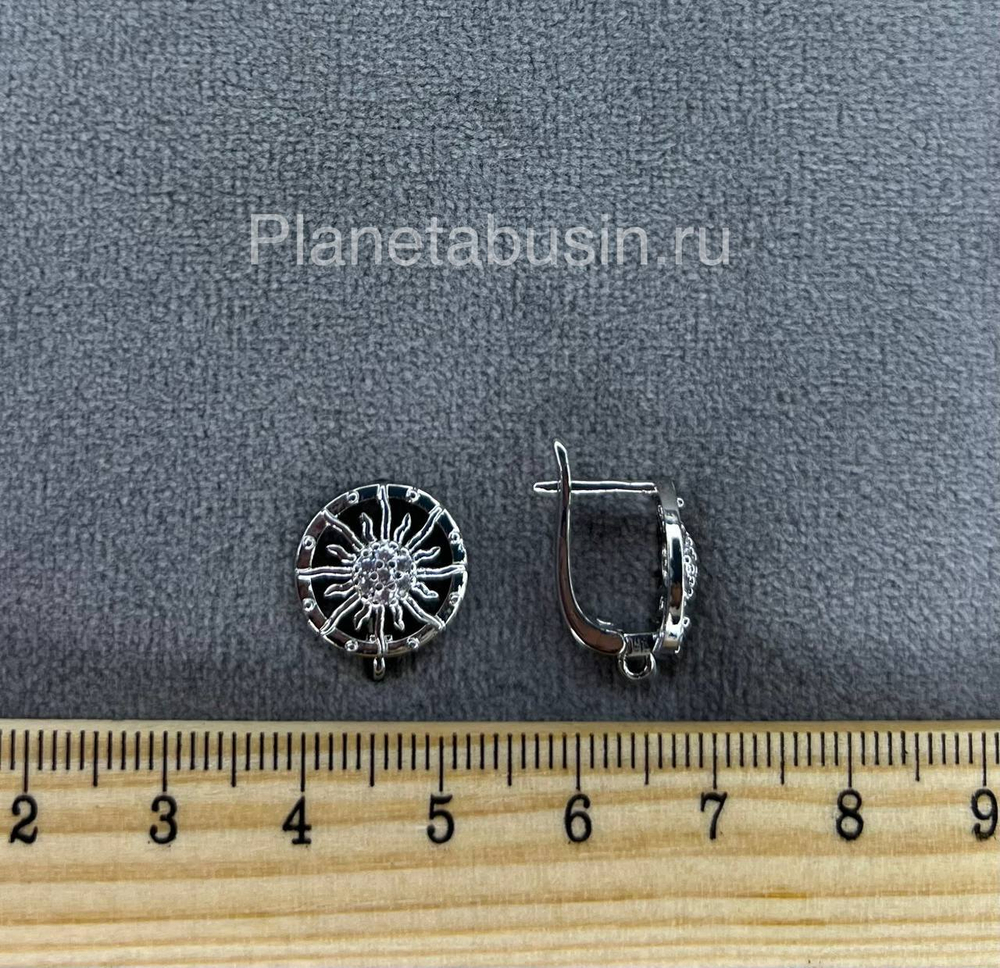 Швензы люкс (Корея) пара с микроцирконами 0485