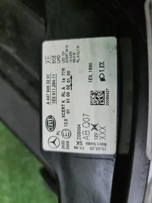 Фара левая Mercedes V w447 (2014-н.в.) LED