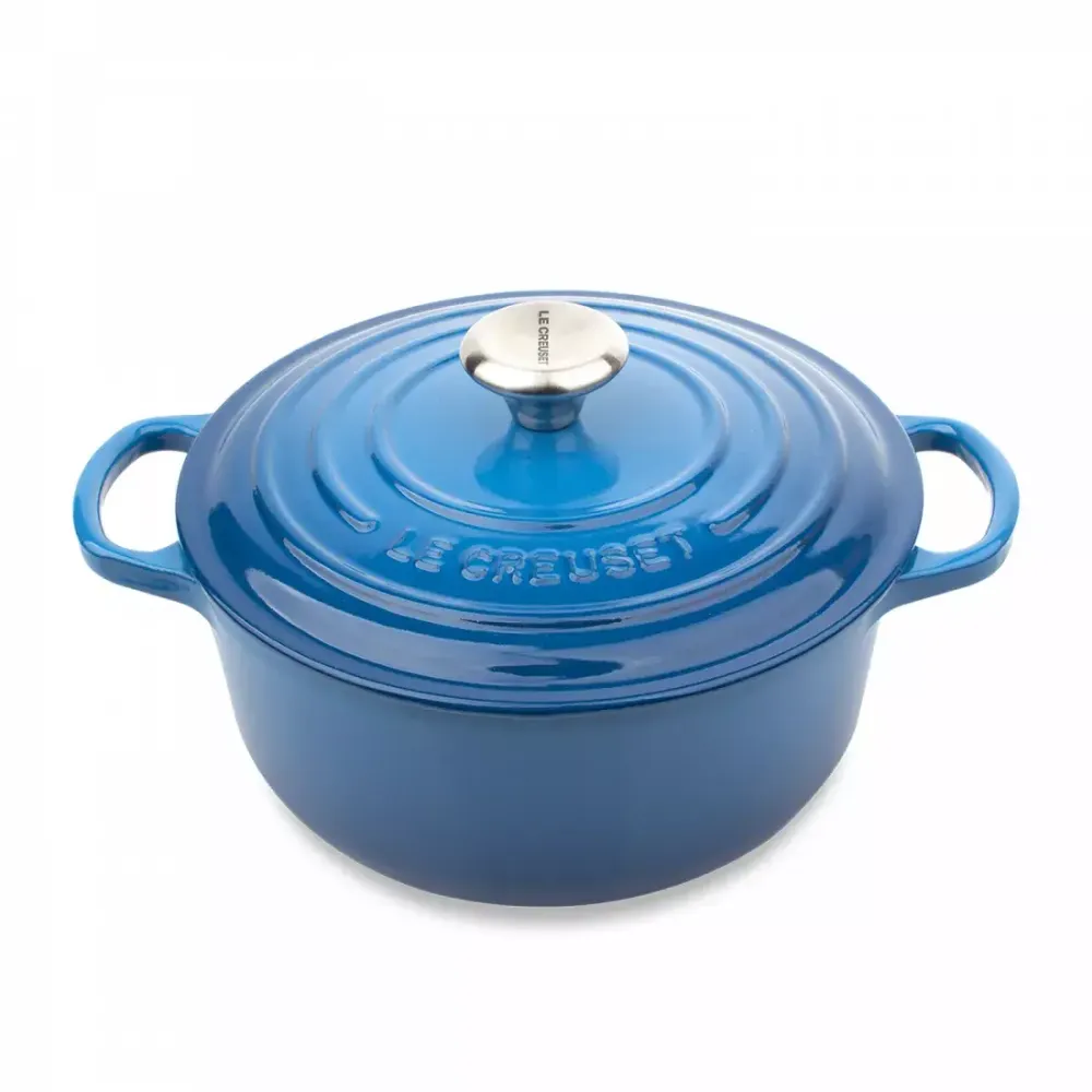 Чугунная кастрюля Le Creuset, Синий