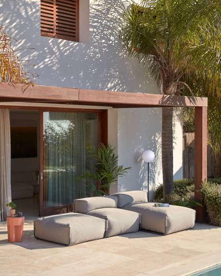 Пуф уличный Square для модульного дивана 100x100 бежевый