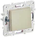 SKANDY Выключатель 1-клавишный проходной 10А SK-V02B бежевый IEK