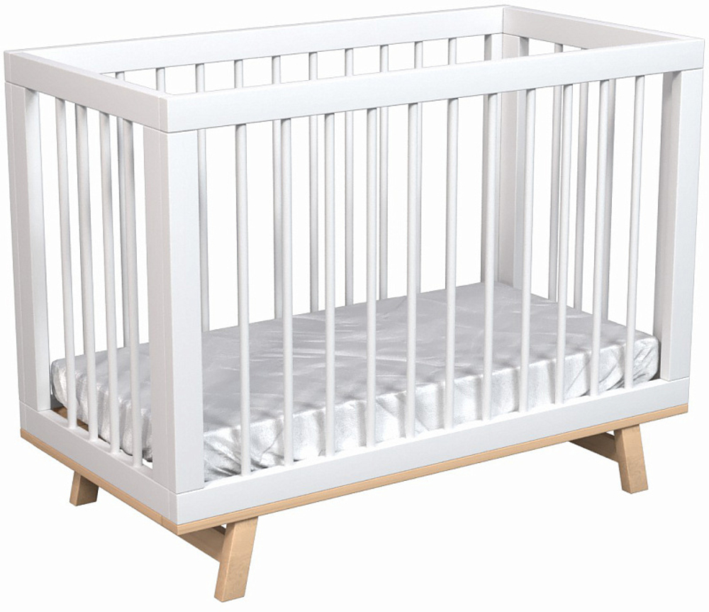 Кроватка детская Lillaland Lilla Aria белый/бежевый