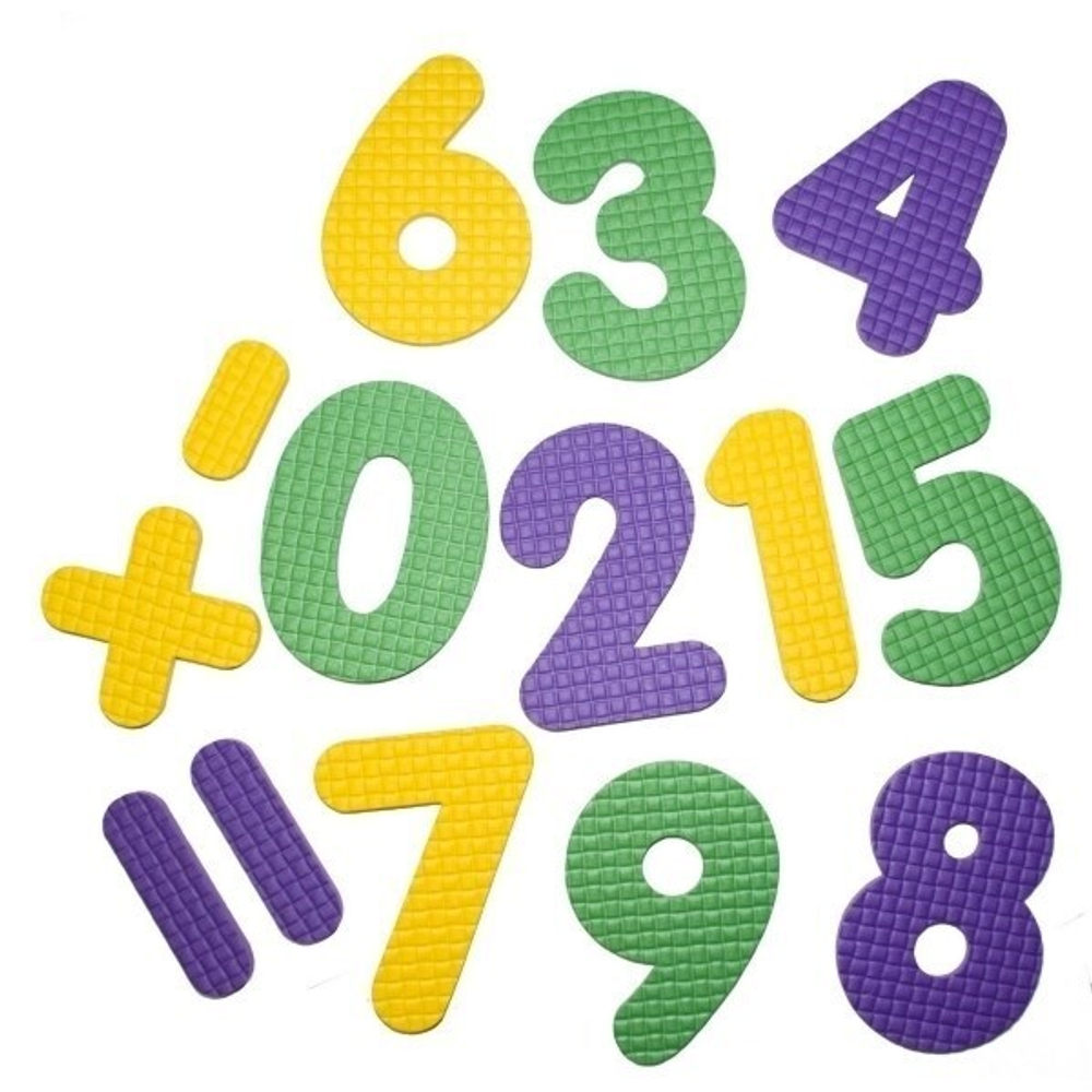 Коврик-пазл BABYPUZZ (12 плит 33x33x1см, ~1,3кв.м./уп) Математика