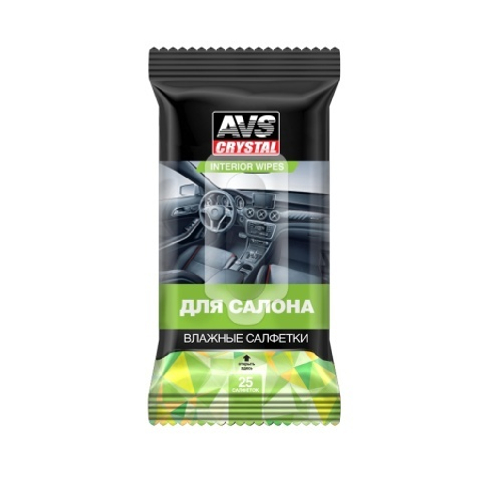 Влажные салфетки "Для Салона" 25 шт.AVS AVK-201