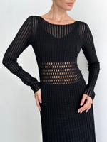 Платье ажурное SUMARA, чёрный