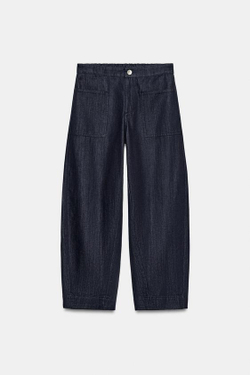 ZARA ДЖИНСЫ С КАРМАНАМИ — ZW COLLECTION, СИНИЙ