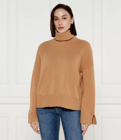 Шерстяной гольф Liu Jo - коричневый(WF4434 MS009)