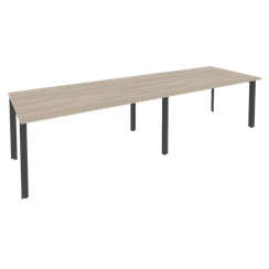 Onix Стол переговорный O.MP-PRG-2.4 Дуб Аттик/Металл Антрацит 3160*980*750