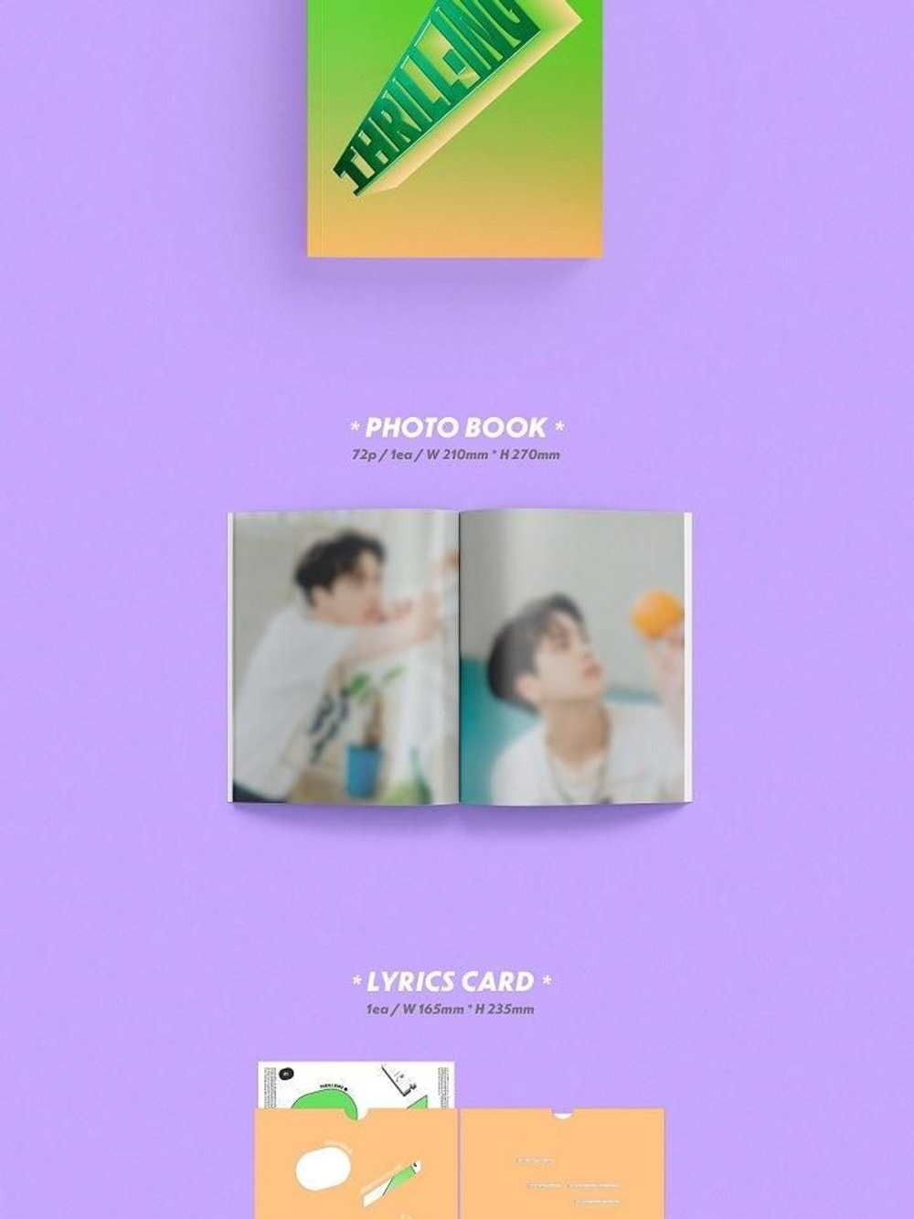 Альбом THE BOYZ - THRILL-ING 6th Mini Album 3 Version SET