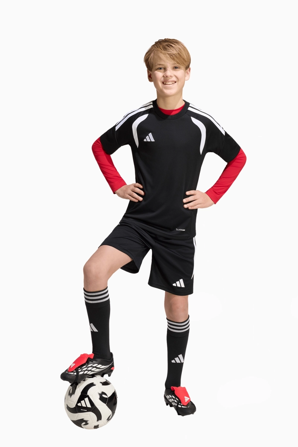 Термофутболка adidas Techfit AEROREADY Junior - красный