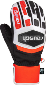 REUSCH перчатки горнолыжные 6011533_7810  Worldcup Warrior R-Tex XT Mitten Black/White/Fluo Red