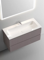 Тумба подвесная SANCOS Snob T 995х445х500, c двумя ящиками оснащенными доводчиками, Doha Soft, арт.SNT100SM