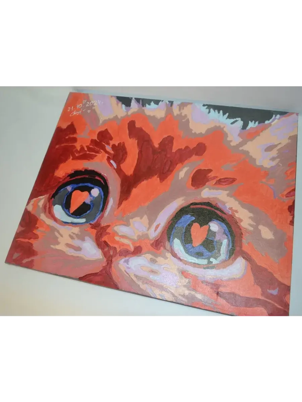 Картина по номерам Котик влюблен в тебя