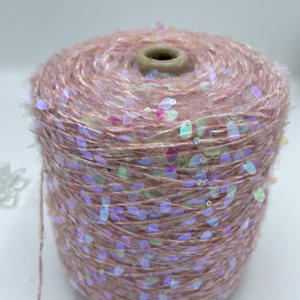 Пайетки FILATI ITALIANA 51% каплевидные пайетки 15% альпака 8% хлопок 26% полиаимд