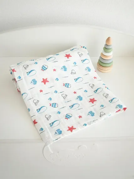 Пеленка муслиновая Baby Nice для новорожденных 120х120