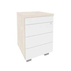 Onix Direct Тумба мобильная (TIP-ON) O.TM-3 TIP Денвер Светлый/Белый Бриллиант 432*460*633