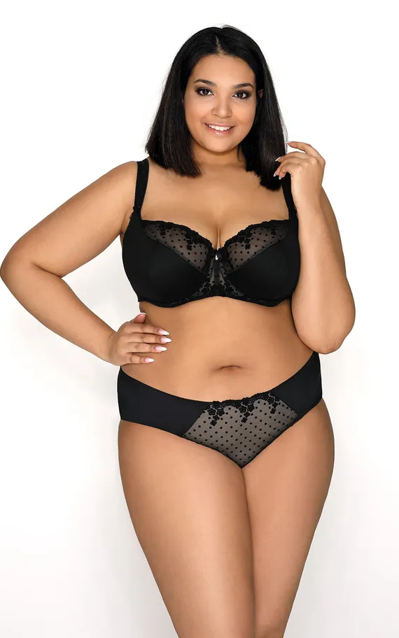 Бюстгальтер M-3136-21 Melanie Czarny-Bezowy