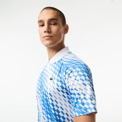 Мужское теннисное поло Lacoste Polo Men - White, Blue