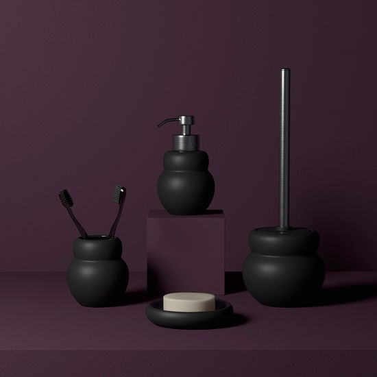 Диспенсер для жидкого мыла markl, 420 мл, черный