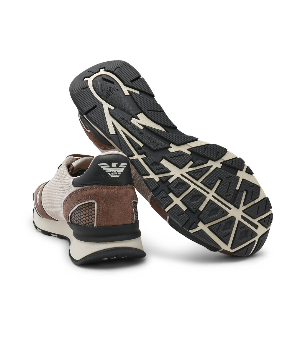 кроссовки Emporio Armani - коричневый(X4X289 XM499)