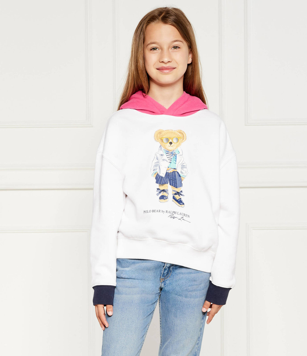 Худые BEAR HOODIE-KNIT POLO RALPH LAUREN - белый(926018)