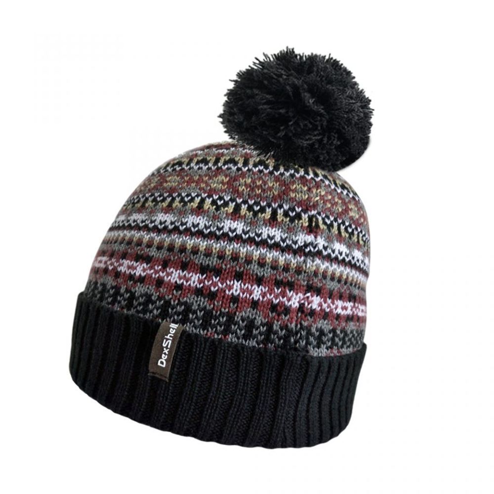 Водонепроницаемая шапка Dexshell Beanie Fair Isle разноцветная L/XL (58-60 см)