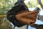 Тоут из замши Weekender bag «Tabacco»