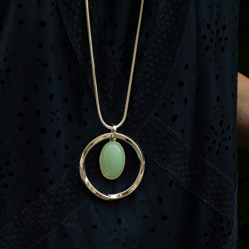 Колье Fiore Luna BLUE SKY AGATE LN5143 BL/S