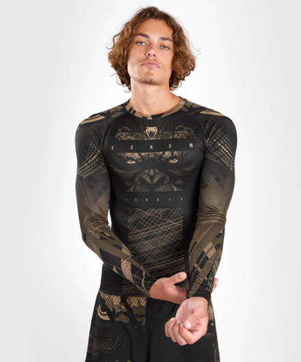 Рашгард Venum Gorilla Jungle Sand/Black L/S