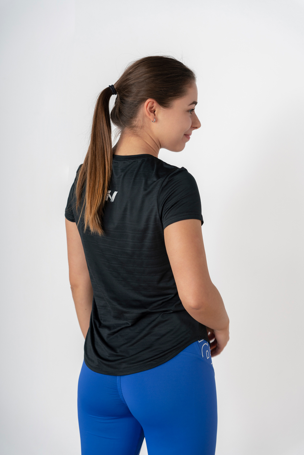 Футболка FIT ACTIVEWEAR T-SHIRT “AIRY” WITH REFLECTIVE LOGO 438 Черная
