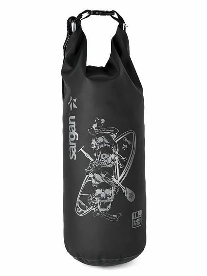 Гермо-мешок-рюкзак Sargan Скелетон - Сап/Престиж 1 лямка 10 л черный