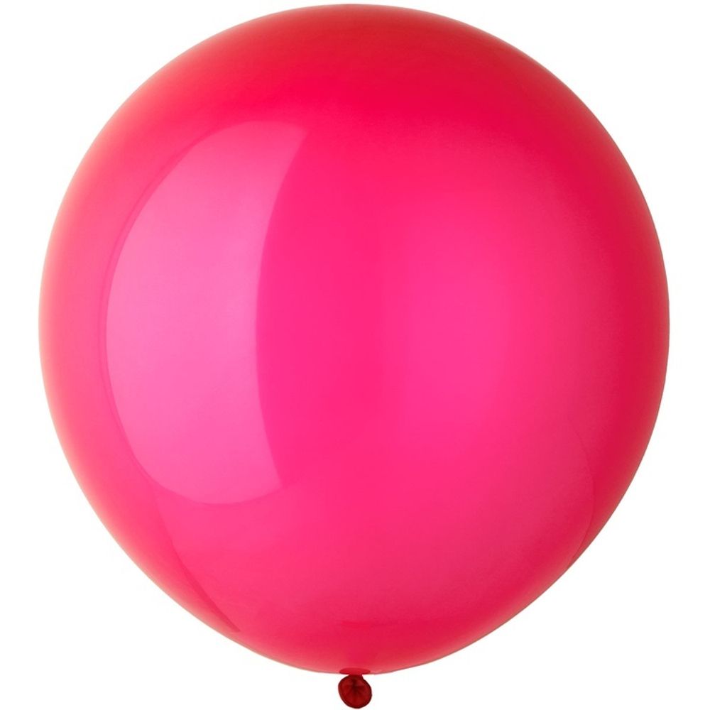 Шар 24&quot; Прозрачный, Кристалл Экстра, Фуксия/ Fuchsia Clear Belbal