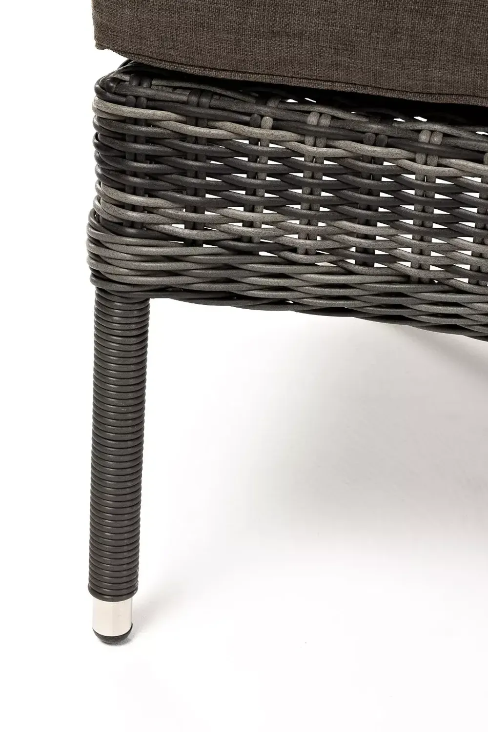 "Алиса" кресло плетеное, цвет графит с подушками